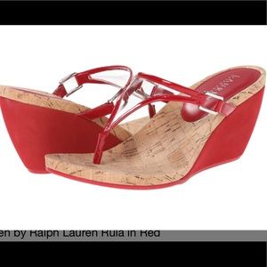 👠Ralph Lauren Rula Wedge Sandal